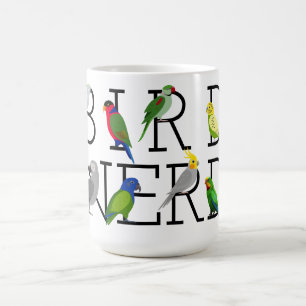 Bird Nerd Parrots Coffee Mug