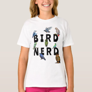 BIRD NERD, parrots, owl, pigeons, kookaburra T-Shirt