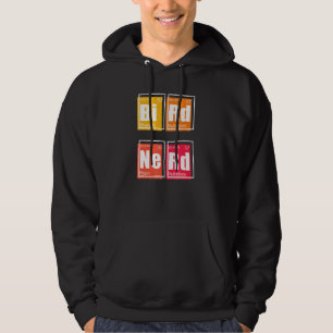 BIRD NERD Periodic Table of Elements Birding Watch Hoodie