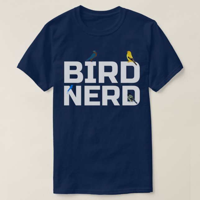 Bird Nerd T-Shirt (Design Front)