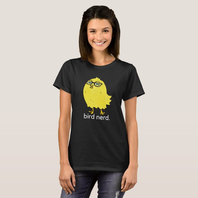 Bird Nerd T-shirt (dark) (Front Full)