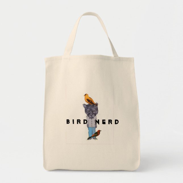 Bird Nerd tote Bag (Front)