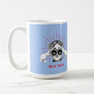 Bird Nerd Woman Binoculars Coffee Mug