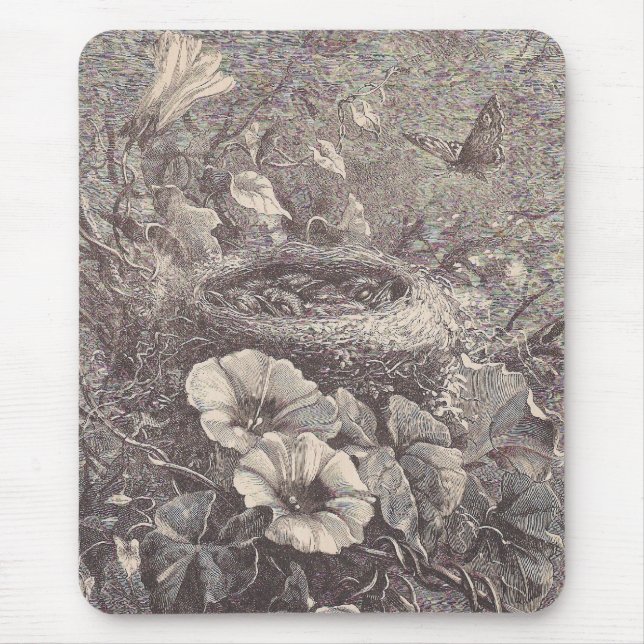 Bird Nest Mouse Pad (Front)