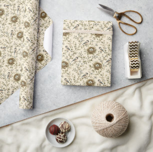 Bird Nest Wrapping Paper