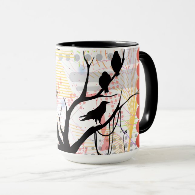 Bird of a Feather Be Unique Together Mug (Front Right)