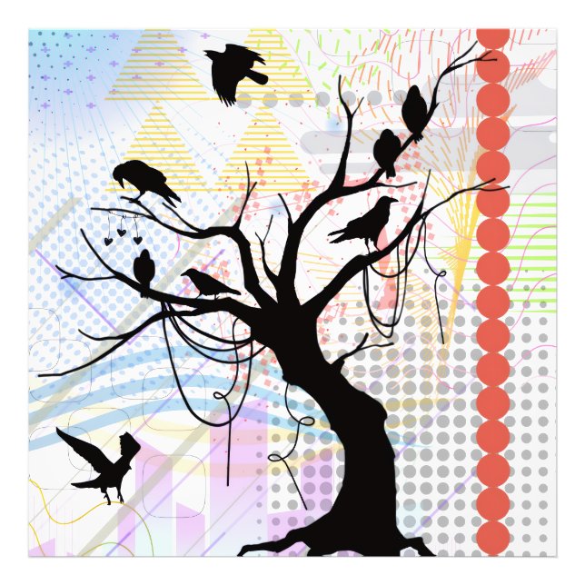 Bird of a Feather Be Unique Together Photo Print (Front)
