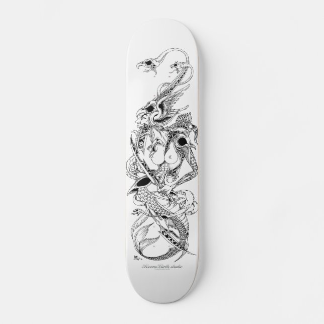 bird of dark death skateboard (Front)