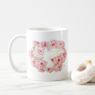 bird of hope_pigeon コーヒーマグカップ coffee mug