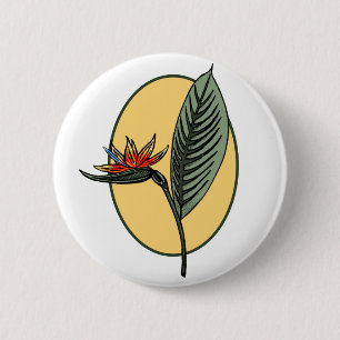 Bird of Paradise 2 Inch Round Button