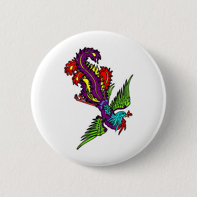 Bird Of Paradise 2 Inch Round Button (Front)