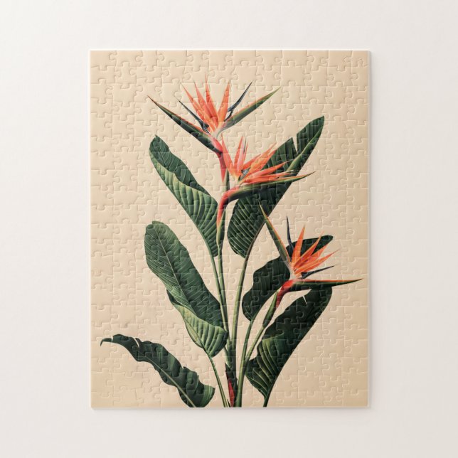 Bird of Paradise Botanical Art Jigsaw Puzzle (Vertical)