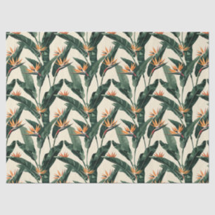 Bird of Paradise Botanical Pattern Decoupage Tissue Paper