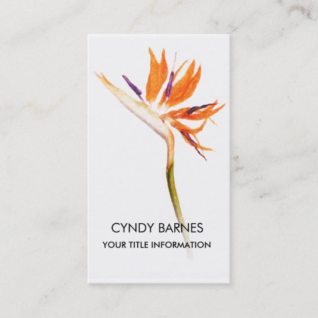 Bird of Paradise Business Card (Front)