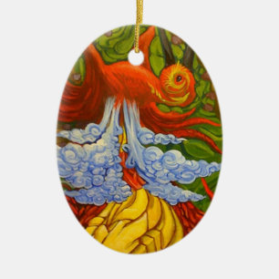 Bird Of Paradise Ceramic Ornament