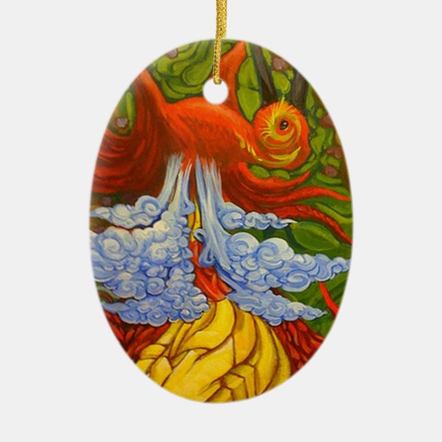 Bird Of Paradise Ceramic Ornament (Front)