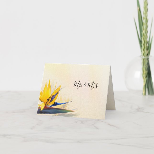 Bird of Paradise Custom Merci Cartes de notes (Devant)