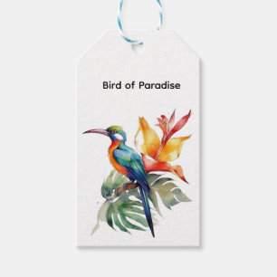 Bird of Paradise, customizable Gift Tags