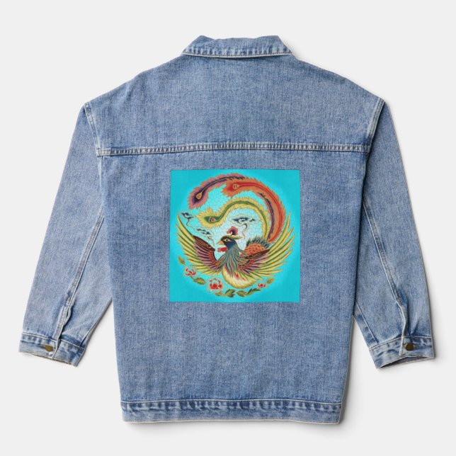 Bird of Paradise Denim Jacket (Back)