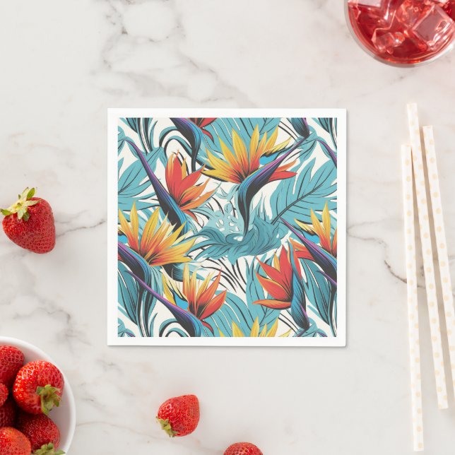 Bird of Paradise Garden Napkin (Insitu)