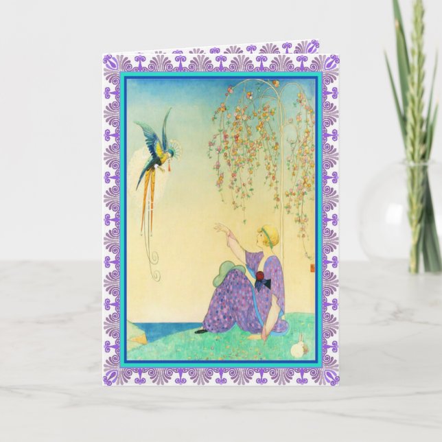 Bird of Paradise Greeting Card (Front)