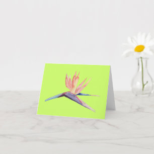 Bird of Paradise Greetings Card