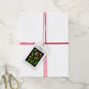 Bird of Paradise HAPPY BIRTHDAY Gift Tag