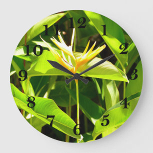 Bird of Paradise Large Clock