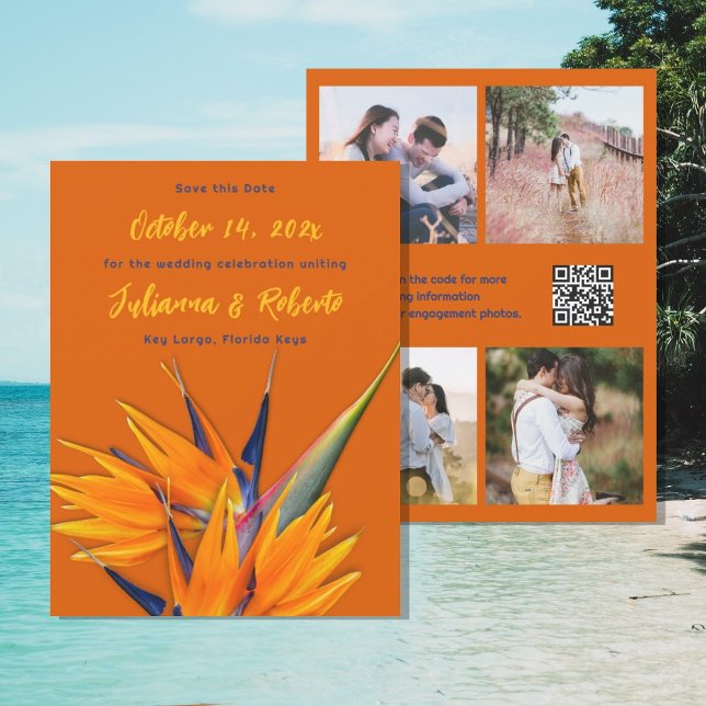 Bird of Paradise Multi-photo Wedding Announcement (Creator Uploaded)