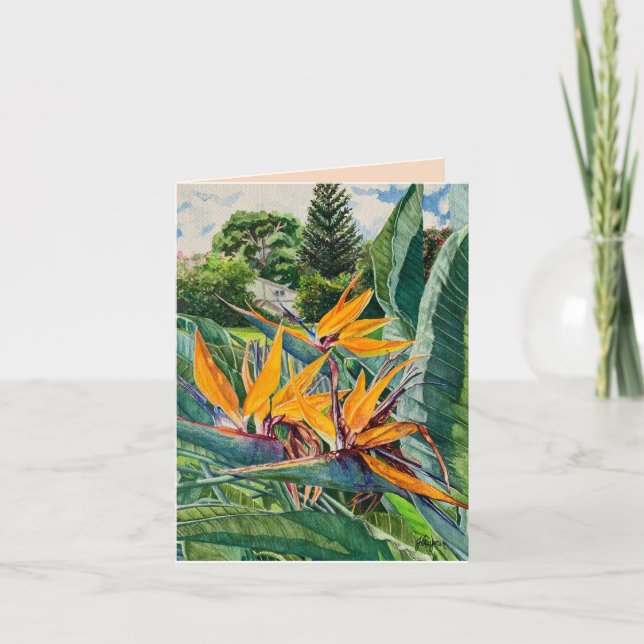 Bird of Paradise Note Card (Front)