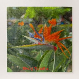 Bird of Paradise Oil Painting Jigsaw Puzzle