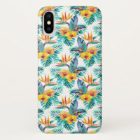 Bird Of Paradise & Orchid Pattern