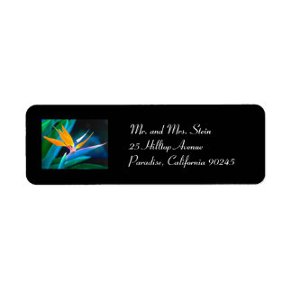 Bird of Paradise Return Address Lable