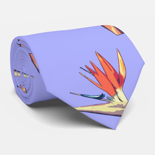 Bird Of Paradise, Shaded Cel Tie (Rolled)