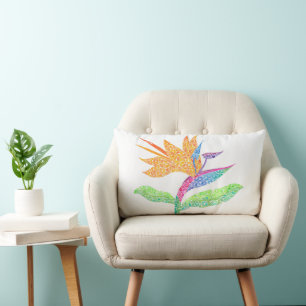 Bird of Paradise Throw Pillow