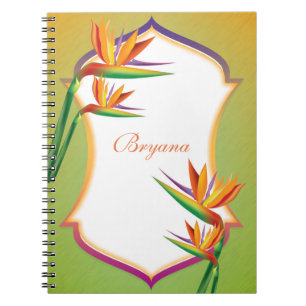Bird of Paradise Tropical Floral Notebook Journal