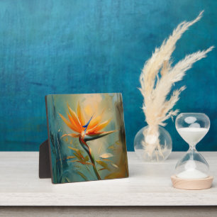 Bird of Paradise Tropical Plant Plaque