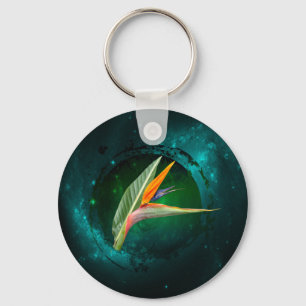 bird of paradise universe keychain