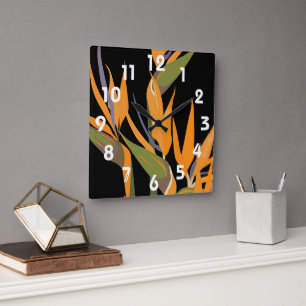 Bird of Paradise Wall Clock