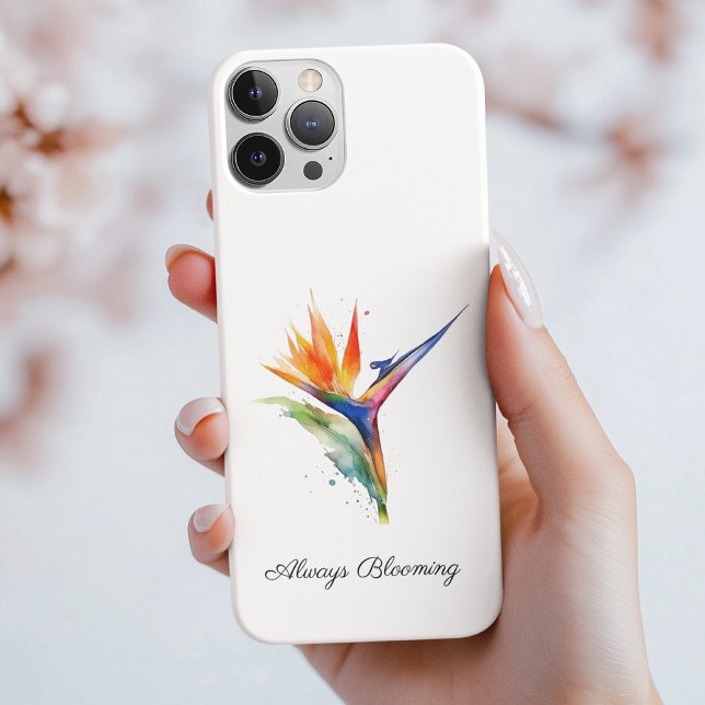 Bird of Paradise Watercolor, custom Case-Mate iPhone Case (Creator Uploaded)