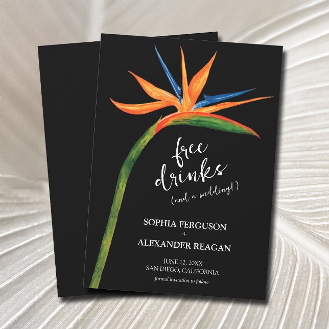 Bird of Paradise Wedding Save The Date (Creator Uploaded)