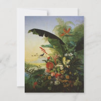 Bird of Paradise WEDDING SAVE THE DATE note