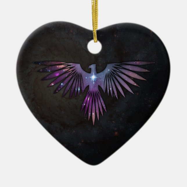 Bird of Prey Ceramic Ornament (Front)