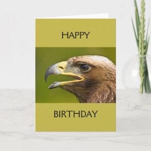 Bird of Prey Happy Birthday Card