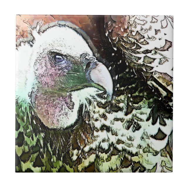 BIRD OF PREY VULTURE TILE (Front)