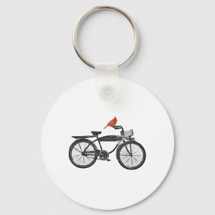 Bird on a Bike Keychain