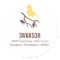 Bird on a Branch Address Label