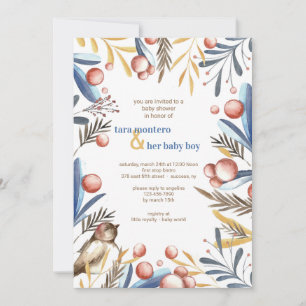 Bird on a Branch Invitation