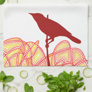 Bird on a Branch Kitchen Towel