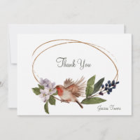 Bird on a Branch Personalized Stationery